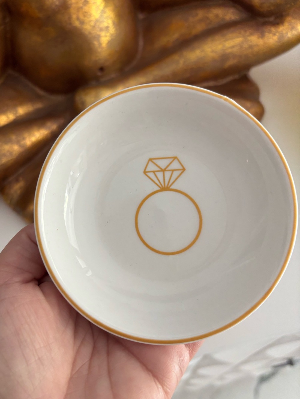 ESSENTIAL 🤩 Trinket Dish with Gold Ring Motif | NEW!